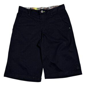 LULULEMON Vintage Y2K Chino Casual Long Black Summer Activewear Shorts Mens 30"